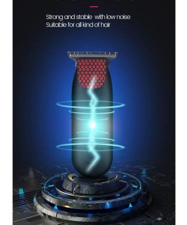 Rechargeable Bald Clipper - Professional 0 MM T Steel Blade Hair Trimmer for Men | Barber Shop Kit with 3 Guide Combs - Buy Online on GoSupps.com