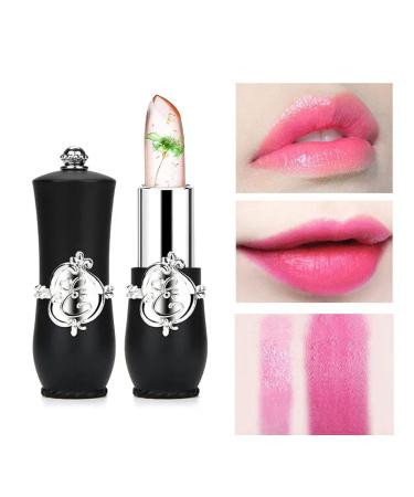 Titimore 6-Piece Crystal Jelly Lipstick Set | Magical Temperature Color Change & Long-Lasting Moisture | Flower Jelly Lip Balm & Clear Lip Gloss (Black) - Buy Online on GoSupps.com
