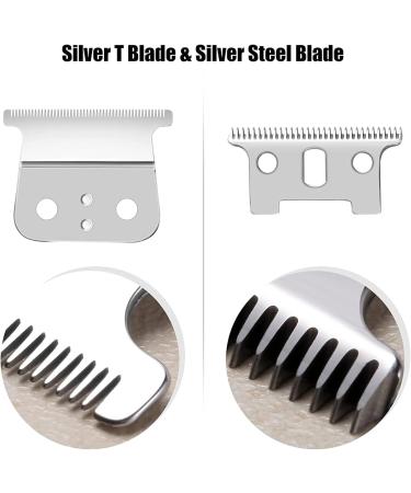 T Outliners Replacement Blade Compatible with Andis T Outliners Trimmer GTO GTX SL and SLS Professional T Blade Trimmer(2 sliver steel T Blade+2 sliver Steel Blade) - Buy Online on GoSupps.com