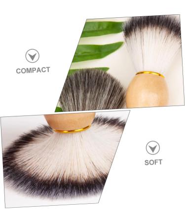 2PC Professional Shaving Brush Set - Wooden Duster Brushes for Men | Perfect Gift for Barbers & Shaving Enthusiasts - Buy Online on GoSupps.com