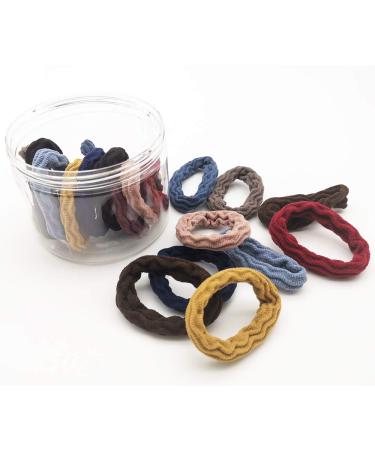 High Elastic Thick Hair Ties - 20 Pcs Ponytail Holders in Multiple Colors - Buy Online on GoSupps.com