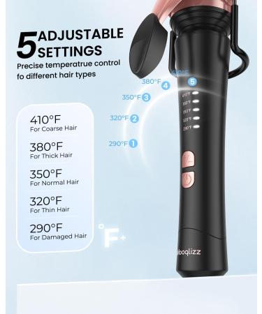 1.5 Inch Large Barrel Curling Iron for Long Hair | Ceramic Big Curls | Adjustable Temp Control | Dual Voltage | Automatic Shut-off - Buy Online on GoSupps.com