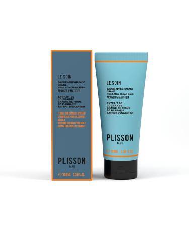 Plisson - after shave balm for the skull - all skin types - 95% ingredients of natural origin rose hips sembar barbe and cactus grain - French production - 100 ml