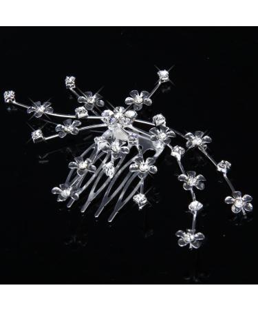 rieder Flower Comb Bridesmaid Crystal Rhinestone Style Wedding - Buy Online on GoSupps.com