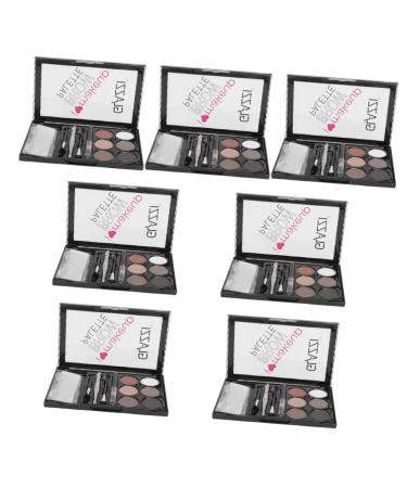 Didiseaon 7 Sets Eyebrow Powder Set Brow Pencil Sweatproof Eyebrow Makeup Miss Abs Lasting Eyebrow Stickers