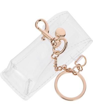 Clear Lip Balm Holder Keychain - 4Pcs Stylish Lipstick Holder for Easy Carry | Shop Internationally - Buy Online on GoSupps.com