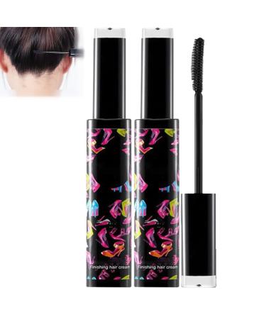 Small Broken Hair Styling Cream Finishing Stick Shape Tools Hair Mascara Broken Hair Finishing Stick Hair Finishing Stick Small Broken Hair Finishing Cream (2 Pcs)