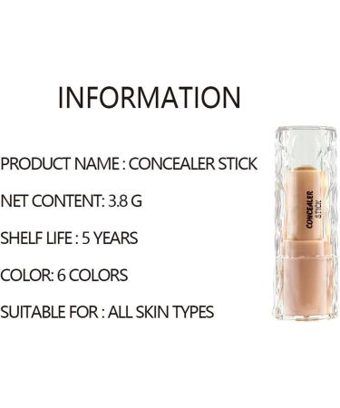 Concealer Makeup Concealer Stick Waterproof Lightweight Face Cosmetics Creamy Self Sharpening Crayon Stick (02) - Buy Online on GoSupps.com