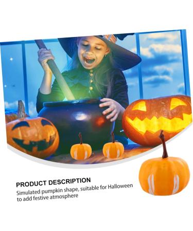 HOMSFOU 20pcs Simulated Mini Pumpkin Halloween Pumpkin Decoration Simulation Small Pumpkin Simulation Pumpkin Fake Pumpkin Accessories Foam Yellow 2.2X3.4CM - Buy Online on GoSupps.com