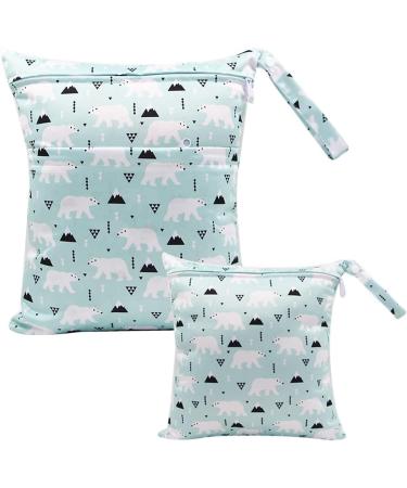 Egurs Polar Bear Diaper Bag Set - Large & Medium Wetbag for On-the-Go Parents | International Shipping Available - Buy Online on GoSupps.com