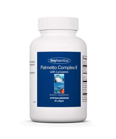 Allergy Research Group Palmetto Complex II - Prostate Support Saw Palmetto for Men & Women with Lycopene Pumpkin Seed Oil Zinc - 60 Count