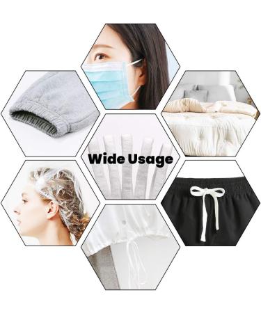 Generic 1/4 Inch White Elastic Bands - 50 Yards | Soft Ear Elastic Rope for Sewing & Crafting - Buy Online on GoSupps.com