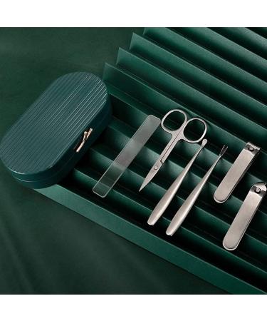 Manicure Kit Built-in Nail File Portable Nail Clippers Sharp Nail Clippers Man and Woman Home Use 6-Piece Green Red Nail Clippers Kit (Color : A) - Buy Online on GoSupps.com