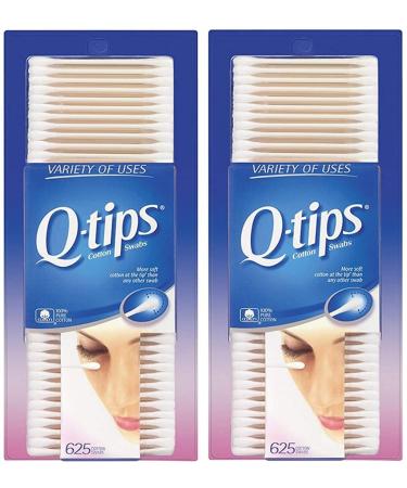 Q-Tip Cotton Swabs 625 Count (Pack of 2) with Bonus Travel Case - Compatible with Q-Tips (Approx. 80 Swabs) - Buy Online on GoSupps.com