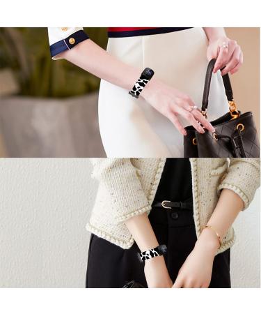 ENDIY Cow Design Silicone Band for Fitbit Inspire 2/Inspire/Inspire HR - Black Cow Print - Cute and Personalized Strap for Women and Girls - Buy Online on GoSupps.com