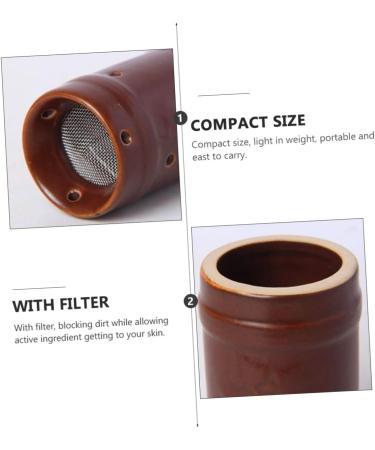 Homsfou Moxibustion Set | Natural Stone Moxa Rod Burner & Smoke-Free Heating Tank | Moxa Gel Burner & Ceramic Container for Herbal Therapy - Buy Online on GoSupps.com