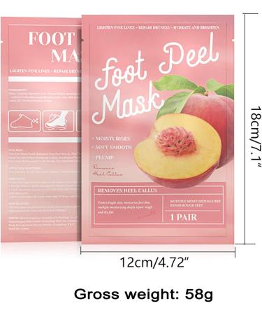 3 Pair Foot Peeling Mask Socks - Moisturizing Foot Mask for Dry & Cracked Feet - Easy Corn Removal - Foot Spa Treatment for Men & Women - Buy Online on GoSupps.com