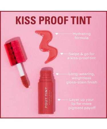 Makeup Revolution Pout Tint - Sweetie Coral | Lightweight Lip Tint with Hydrating Formula and Glossy Stain Finish | 3ml - Buy Online on GoSupps.com
