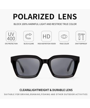 Amorays Fashion Sunglasses UV400 Protection - Oversized Quadratic Frames with Spring Zipper Reading Glasses for Men & Women (Black 2.00) - Buy Online on GoSupps.com