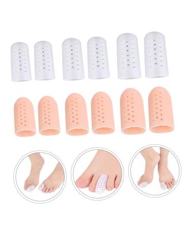 Healifty Toe Protector Cap 6 Pairs - Anti-friction Silicone Sleeves for Hallux Valgus - Toe Guards for Costume Accessories - Buy Online on GoSupps.com