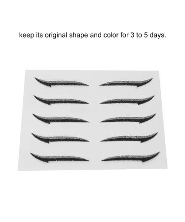 Silver Glitter Winged Eyeliner Stickers - Waterproof & Self Adhesive for Women's Makeup at Weddings & Parties - Buy Online on GoSupps.com