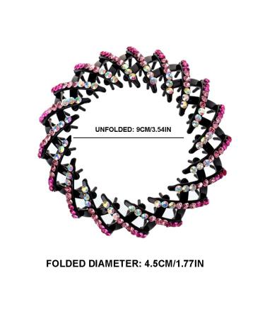 Liujzzj 2-Piece Crystal Bird Nest Hair Clips for Women - Big Ponytail Accessories - Stylish Hair Clips for Girls - Buy Online on GoSupps.com