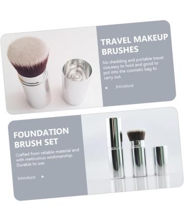 minkissy Retractable Makeup with Cover Cosmetic Applicator Foundation Brush Retractable Blush Brush Makeup Tool Retractable Powder Brush Makeup Supplies Artificial Fiber Telescopic - Buy Online on GoSupps.com