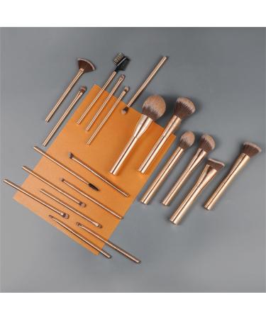 Spot Rose Gold Brushed 20-Piece Makeup Brush Set - Essential Eyeliner Blush & Highlighter Tools for Beginners | International Shipping Available - Buy Online on GoSupps.com