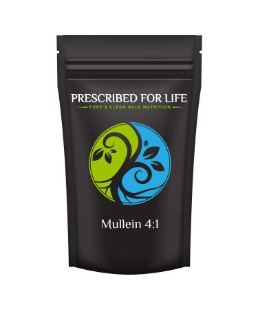 Prescribed For Life Mullein Powder 4:1 | Mullein Leaf Extract Powder for Respiratory Health | Rich in Polyphenols | Vegan Gluten Free Non GMO | Verbascum thapsus (4 oz / 113 g)