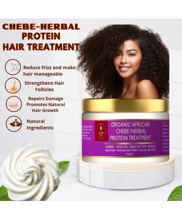 Chebe Deep Conditioner Protein Treatment - Moisture Hydration & Growth - 8oz Natural Butters & Ayurvedic Herbs - Buy Online on GoSupps.com