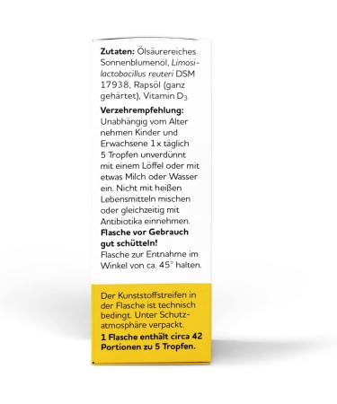Bigaia Drops + Vitamin D3 for Infants - 10ml | Natural L. Reuteri to Support Intestinal Flora  - Buy Online on GoSupps.com