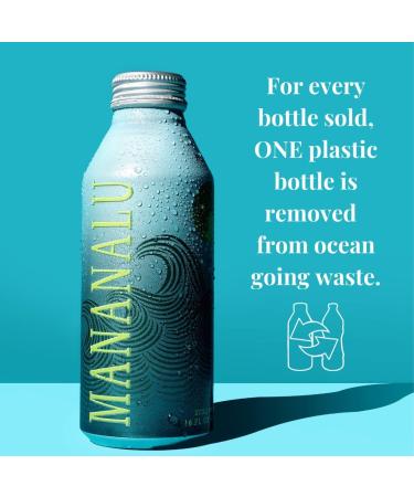Mananalu Pure Water | Electrolyte-Infused Purified Water | 16 oz. Aluminum Bottles (12-Pack) - Buy Online on GoSupps.com