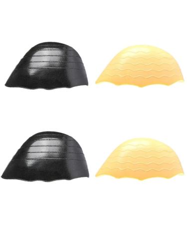 2 Pairs Shoe Filler Insert for Loose Shoe Universal Size Toe Cushion Fillers Shoe Inserts Make Shoes Fit Pain Relief and Comfort for Men and Women(Black White)