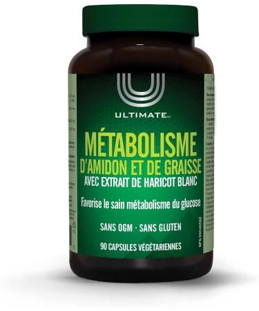 Ultimate Starch and Fat Metabolizer 90 vegetarian capsules White Kidney Bean Extract Green Tea Extract Chromium Gymnema Extract BioPerine Supports Healthy Glucose Metabolism - Buy Online on GoSupps.com