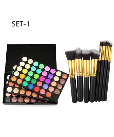 FantasyDay 120 Colors Shimmer Eyeshadow Palette with 10 High-Quality Brushes | Durable & Highly Pigmented Beauty Makeup Kit #3 - International Shipping Available - Buy Online on GoSupps.com