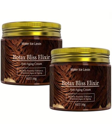 2PCS Botax Bliss Elixir Face Cream Botax Face Wrinkles Removal Serum Botax Stock Solution Facial Cream Anti Aging Face Tightening Boost Skin Reduce Wrinkles & Plump Skin Care for Women/Men