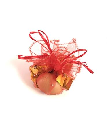 HOMSFOU 50pcs Wedding Candy Bags Packaging Bags Jewelry Wedding Treat Bags Wedding Drawstring Pouch Candy Gift Bags Baby Gift Bag Organza Gift Bag Christmas Organza Bag Round