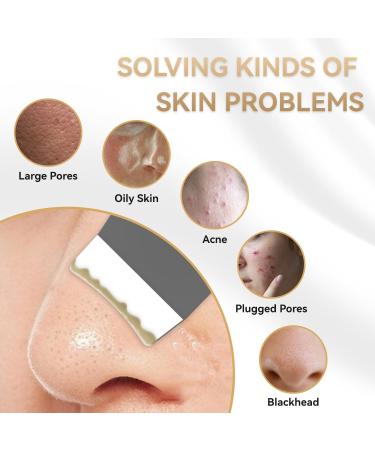 Skin Scrubber Face Spatula Face Spatula Blackhead Remover for Deep Cleansing Skin Spatula 4 in 1 Pore Extractor with USB Charger (White) - Buy Online on GoSupps.com