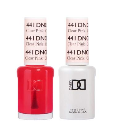 DNDDuo Gel (Gel & Matching Polish) Spring Set 441 - Clear Pink CLEAR PINK 0.5 Fl Oz (Pack of 2)