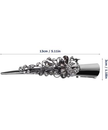 Beaupretty Rhinestone Hair Clip Girls Hair Accessories Hair Jewelry Hair Clips for Girls Large Barrette Hair Clips for Teen Girls Women Hair Clips Metal Crystal Horn Clip Women's - Buy Online on GoSupps.com