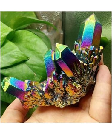 50g/80/120g Natural Quartz Crystal Titanium Cluster Specimen Stone Lucky Stone Crystal Cluster (Size : 50g) - Buy Online on GoSupps.com