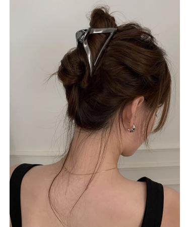 3 Pack 4in Hair Claw Clips for Thick, Thin & Long Hair - Stylish Hair Accessories for Women - Triangles Design in 3 Colors - Buy Online on GoSupps.com