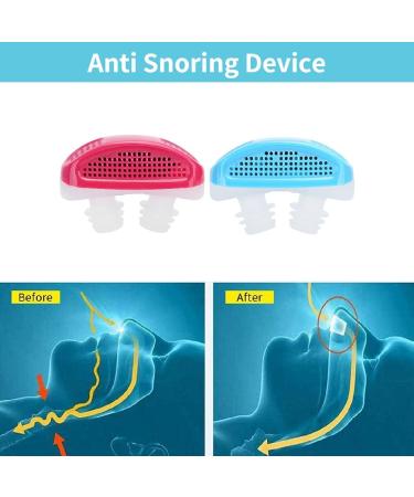 2pcs Anti Snoring Nose Vents Plugs - Portable Unisex Nose Clip for Silent Night Sleep - Buy Online on GoSupps.com