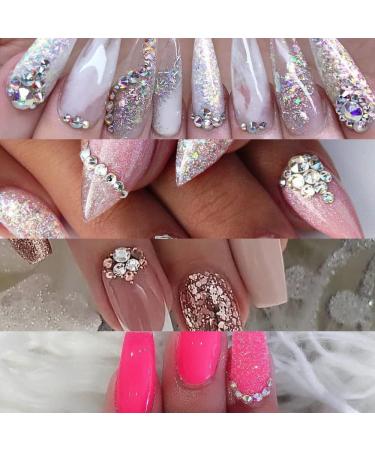 Crystal AB Rhinestones Set with Tools - 1440pcs Diamonds Gems for Nail Art Decoration - Buy Online on GoSupps.com