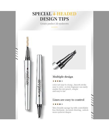 Arch Define 3D Microblading Eyebrow Pen - Long-Lasting 4-Tip Pencil for Perfect Brows - Buy Online on GoSupps.com