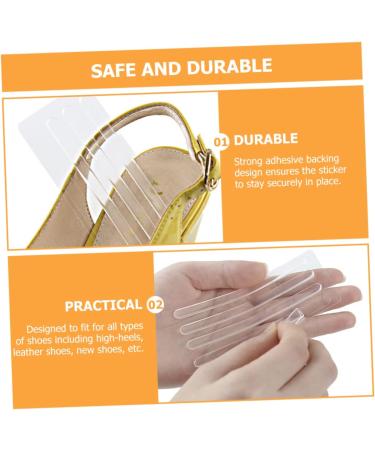 24 Sheets Thin Sandal Stickers & Gel Cushion Pads | Clear Shoe Straps & Heel Inserts for High Heels - International Shipping - Buy Online on GoSupps.com