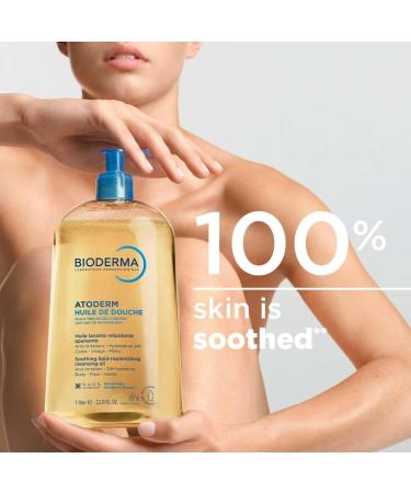 BIODERMA Atoderm Huile de douche - Nettoyant apaisant et anti-irritations - Confort imm diat d s utilisation et 24 h d hydratation - Peaux sensibles tr s s ches irrit es - Flacon pompe 500 ml - Buy Online on GoSupps.com