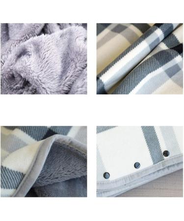 Blanket Slankets TV Blanket for Adult Women Men Soft Cosy Fleece Blanket Poncho Sweatshirt Oversized Wearable Fluffy Plush Throws for Sofa Couch Grey Black 80x130cm - Buy Online on GoSupps.com