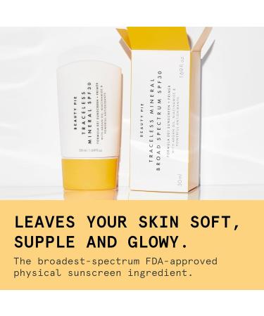 Beauty Pie Traceless Mineral Sunscreen + Primer SPF 30, 1.69 fl oz (50 ml) Invisible Mineral Protection with Niacinamide, Argan Oil & Antioxidants - Buy Online on GoSupps.com
