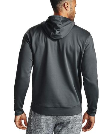 Under Armour Men's Armour Fleece Big Logo Hoodie in Pitch Gray/Halo Gray - XX-Large - Buy Online on GoSupps.com
